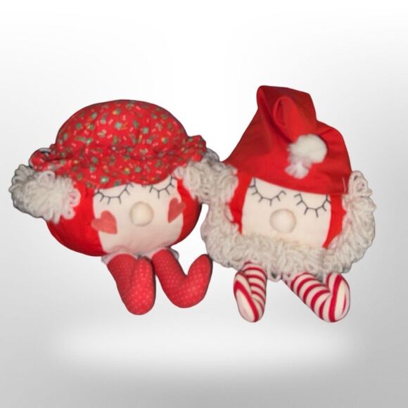 Mid Century House of Hatten Christmas Santa Mrs. Claus Chubby Plush - Picture 8 of 11